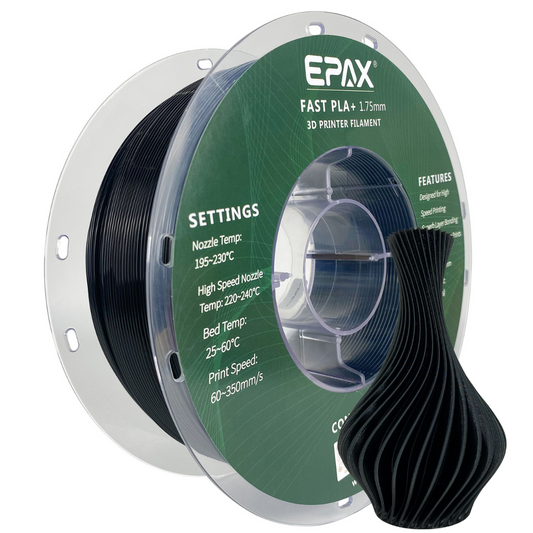 EPAX Fast PLA+ 3D Printer High Speed Filament, 1.75mm